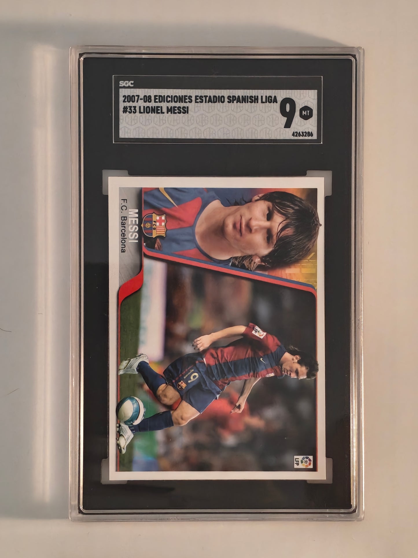 Lionel Messi 2007 Mundi cromo SGC9 Mint