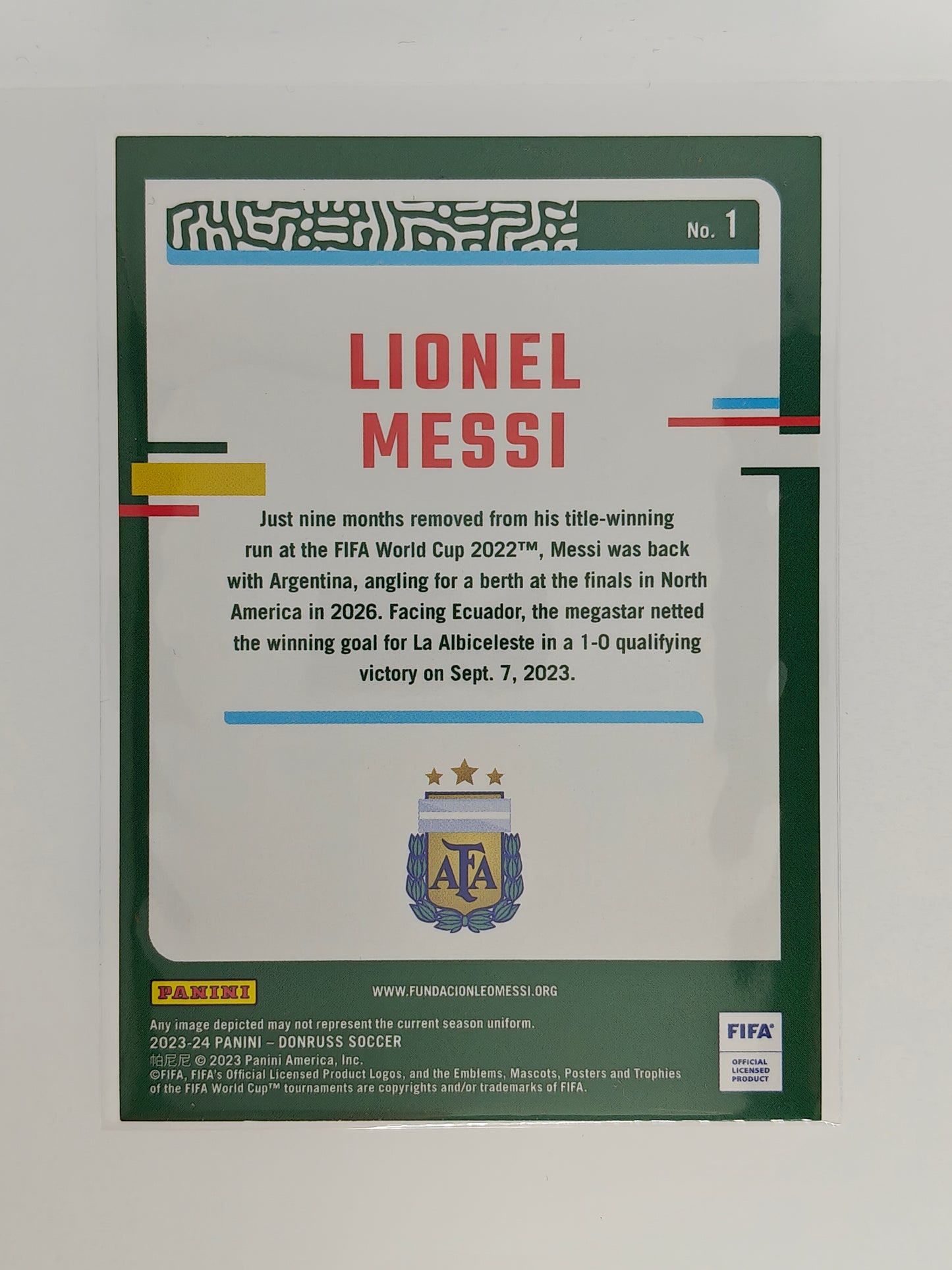 Lionel Messi - Panini Donruss 23/24