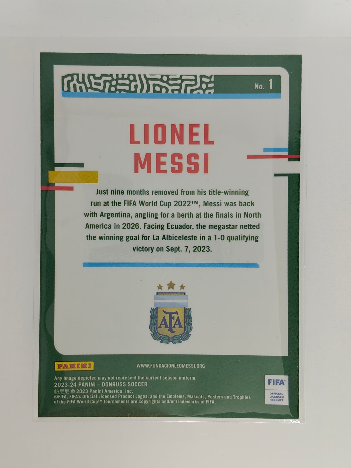Lionel Messi Optic - Panini Donruss 23/24