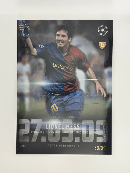 Lionel Messi /99 Flying Header - Topps Total Football 24/25