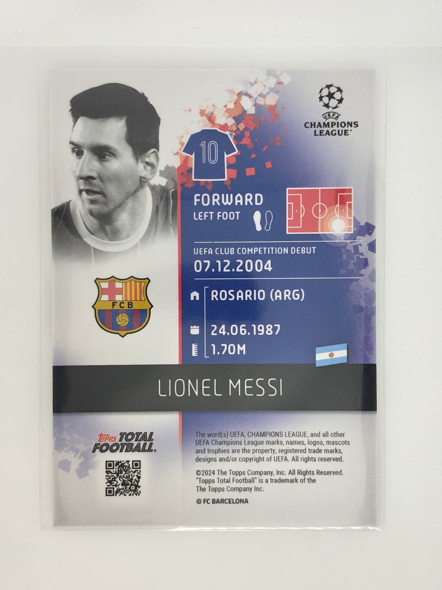 Lionel Messi /99 Flying Header - Topps Total Football 24/25