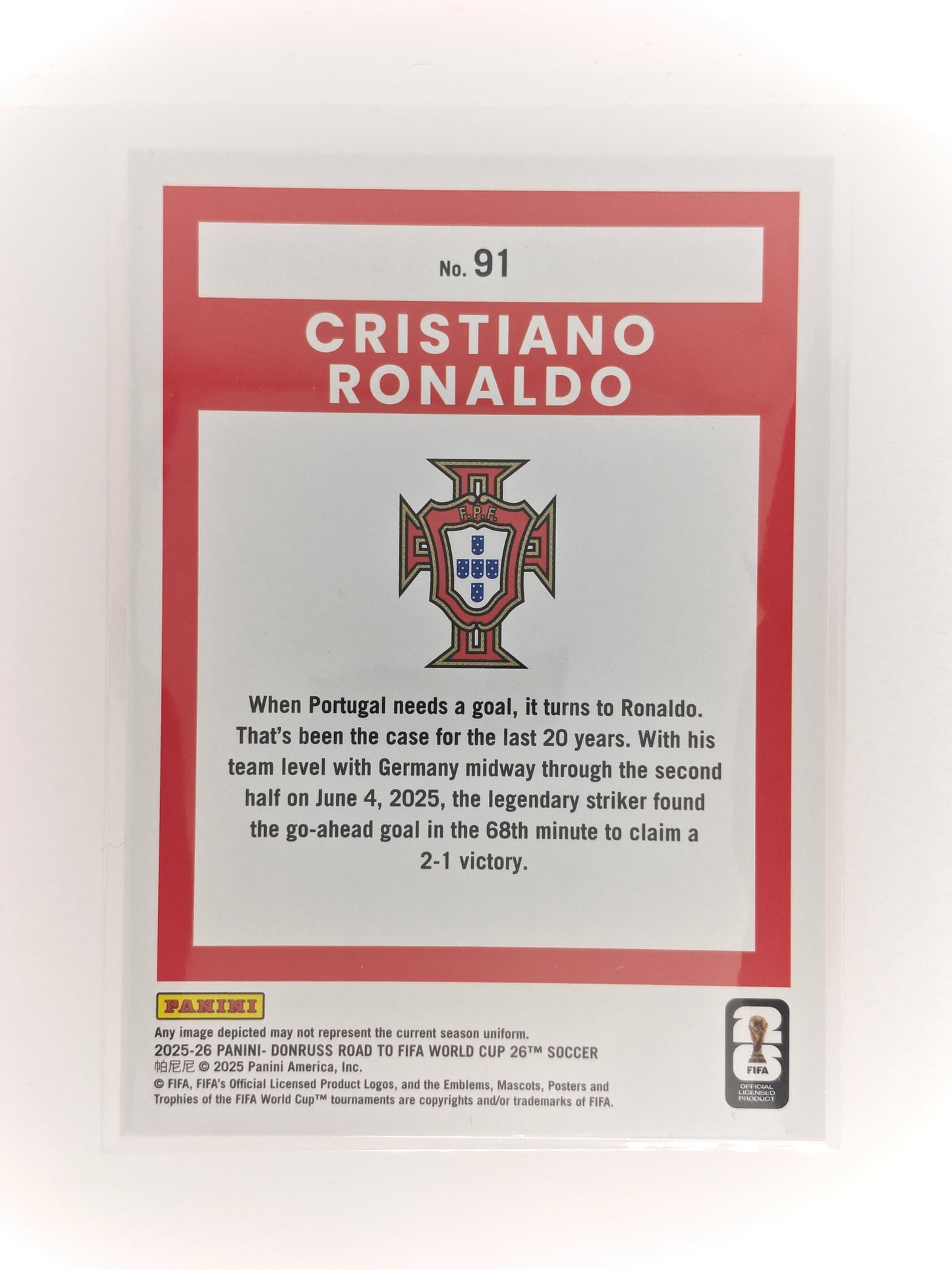 Cristiano Ronaldo - Panini Donruss 25/26