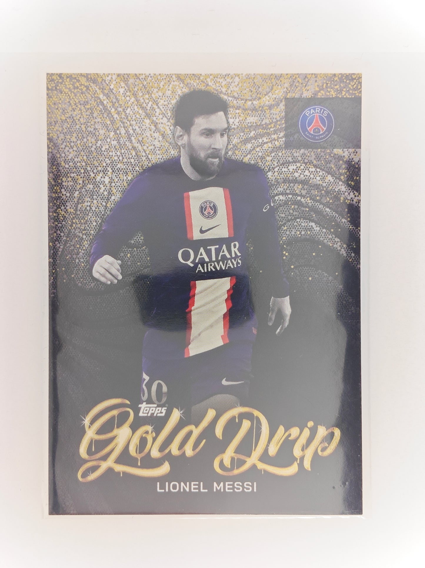 Lionel Messi Gold Drip - Topps PSG team set 22/23