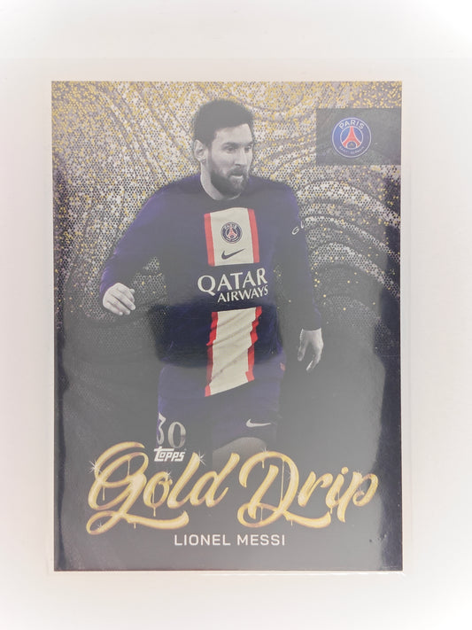 Lionel Messi Gold Drip - Topps PSG team set 22/23