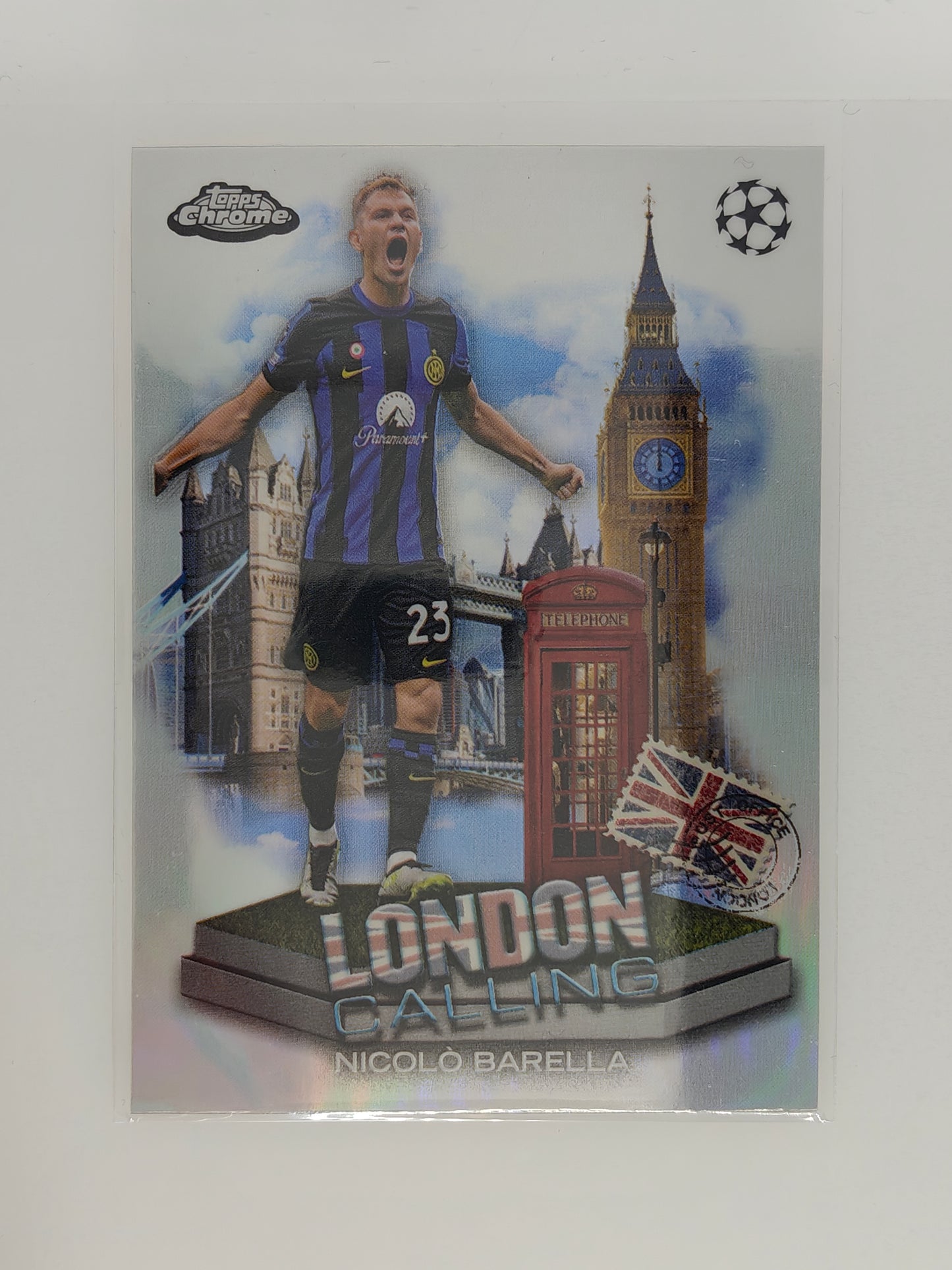 Nicolo Barella London Calling - Topps Chrome 23/24