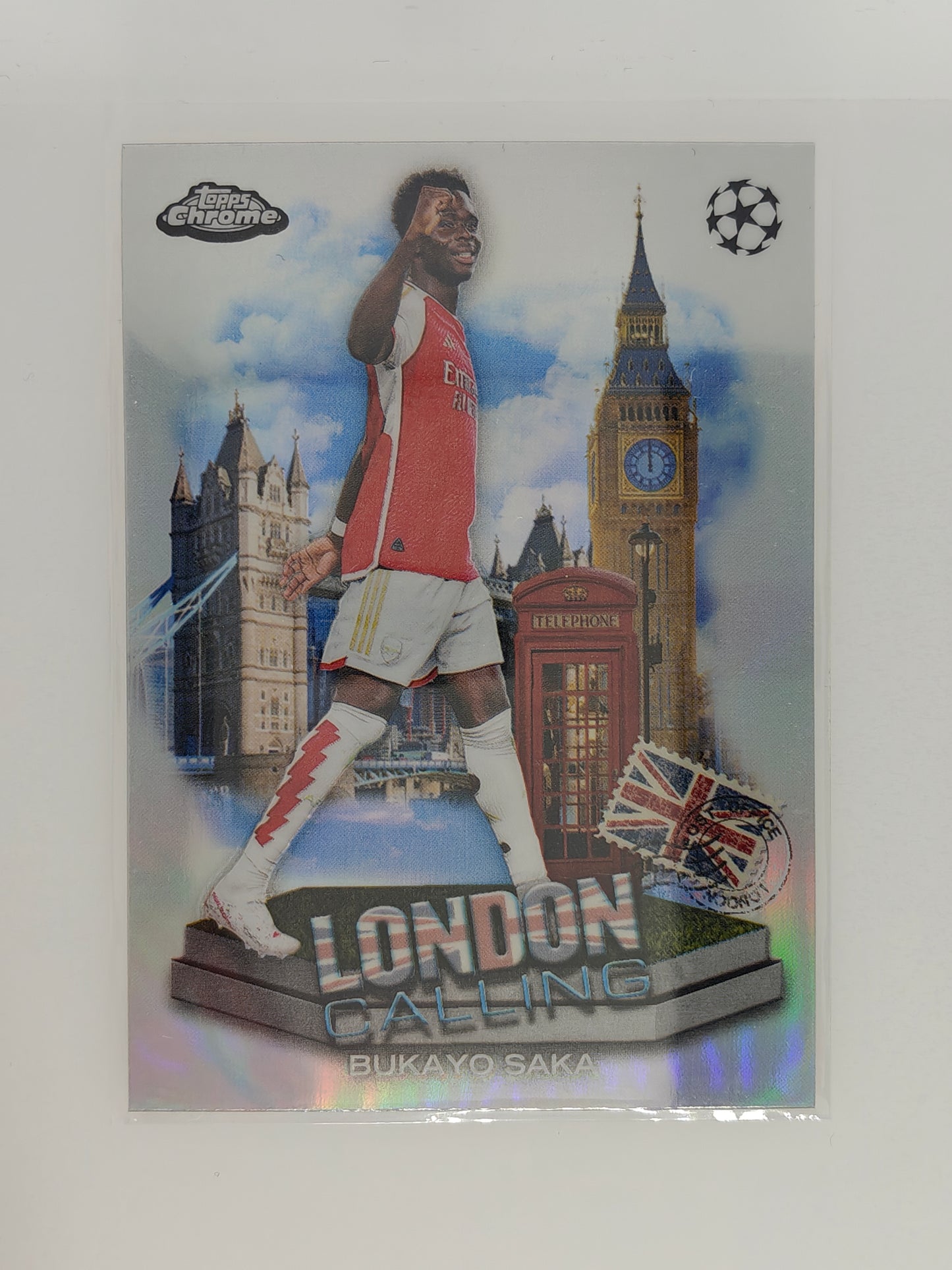 Bukayo Saka London Calling - Topps Chrome 23/24