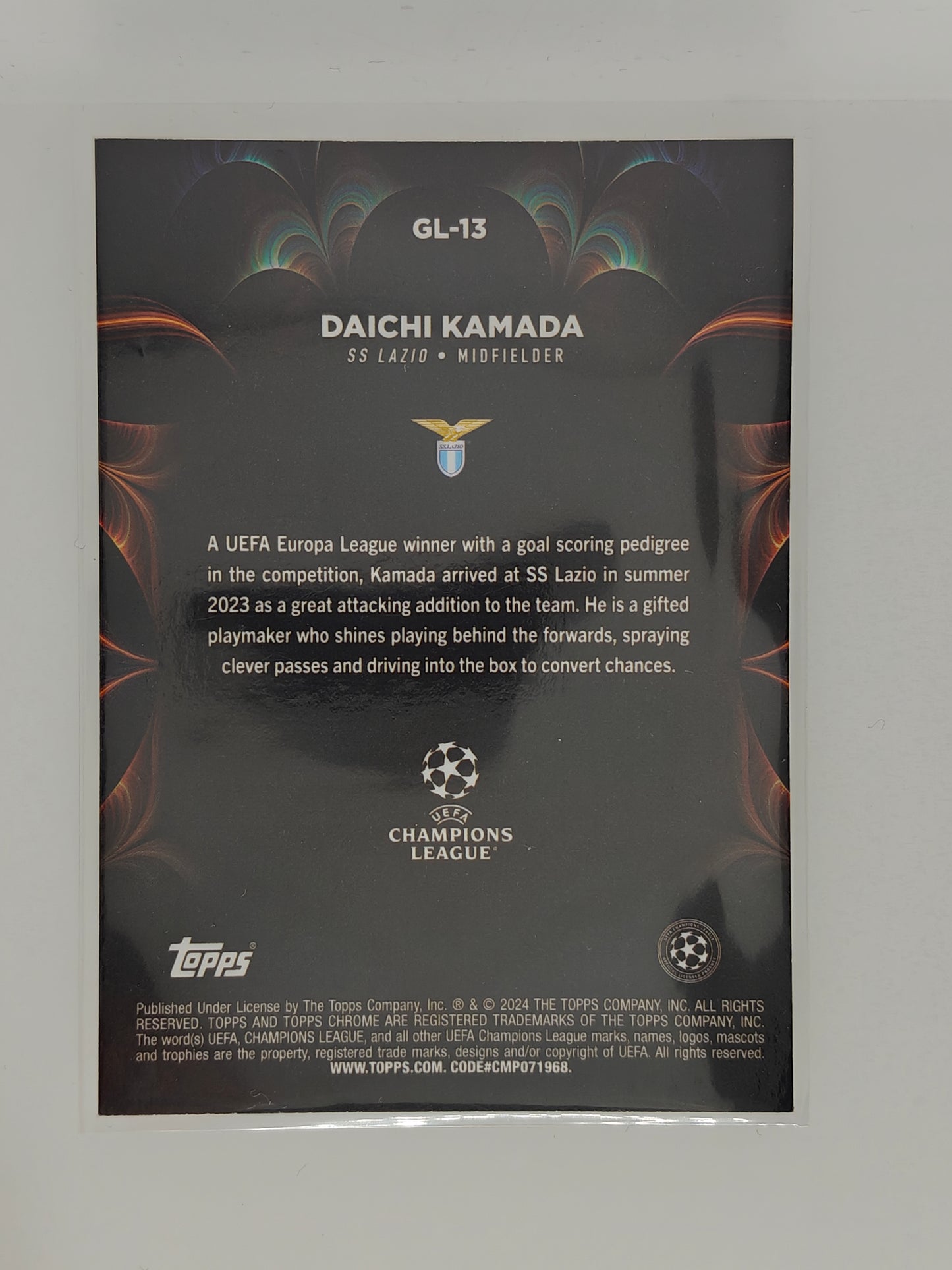 Daichi Kamada Golazo - Topps Chrome 23/24