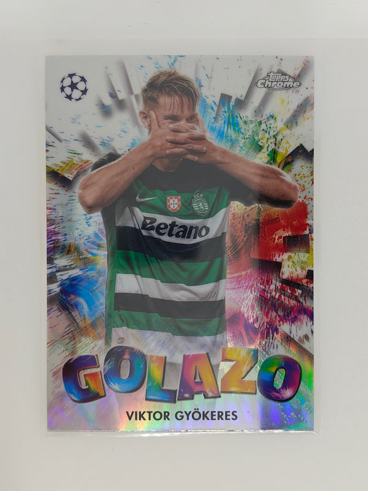Viktor Gyokeres Golazo - Topps Chrome 24/25