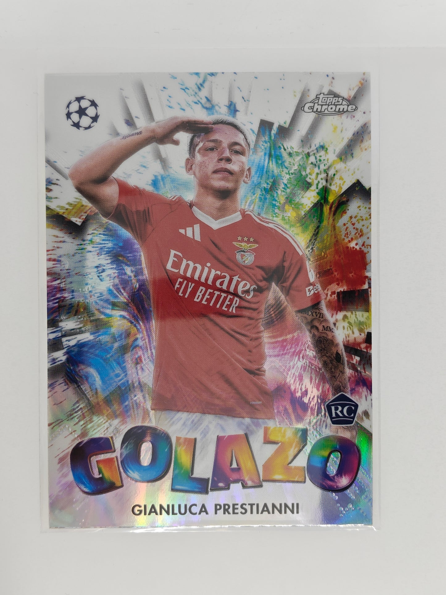 Gianluca Prestianni RC Golazo - Topps Chrome 24/25