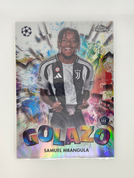 Samuel Mbangula RC Golazo - Topps Chrome 24/25