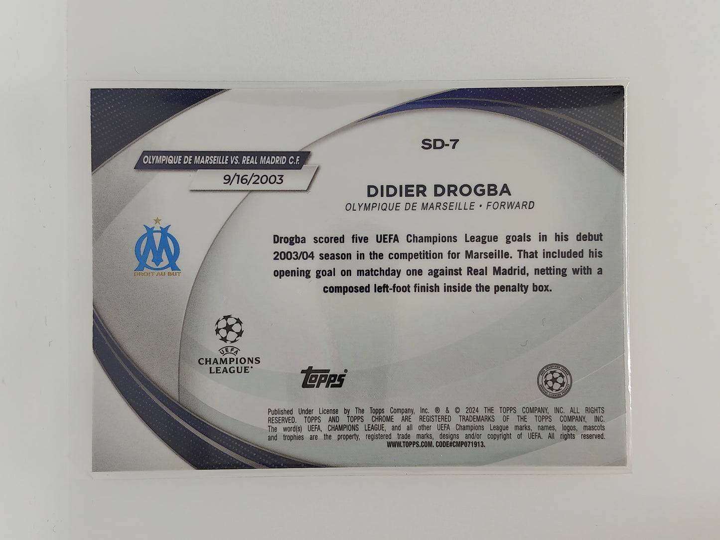 Didier Drogba Starball Debut - Topps Chrome 24/25