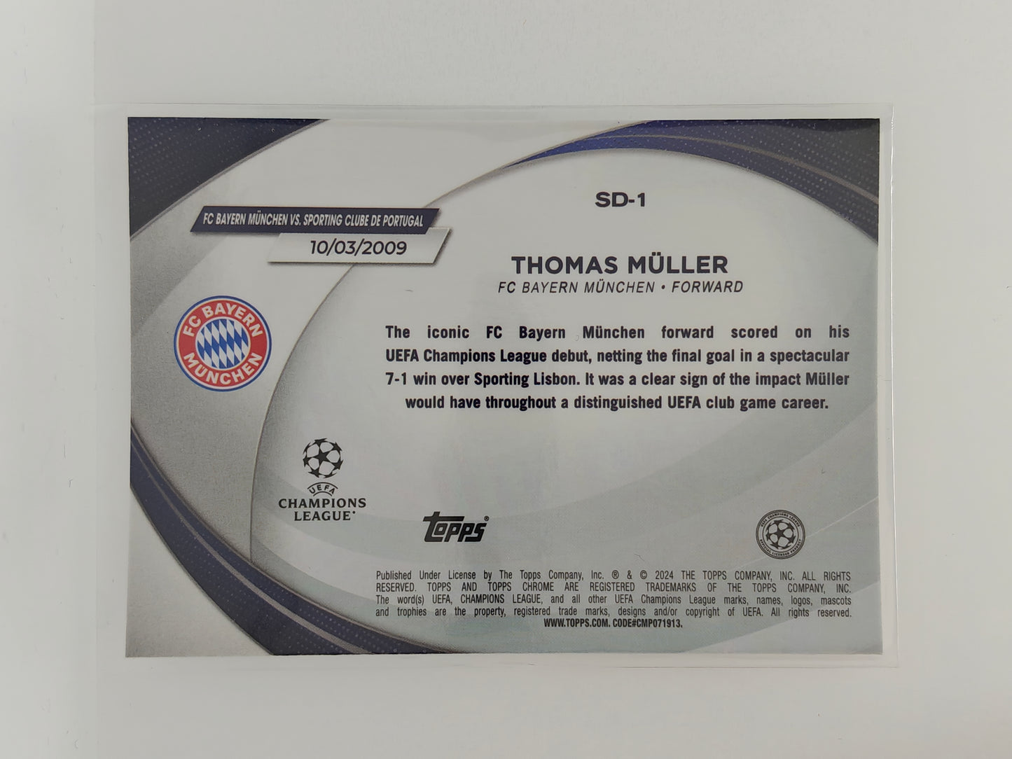 Thomas Muller Starball Debut - Topps Chrome 24/25