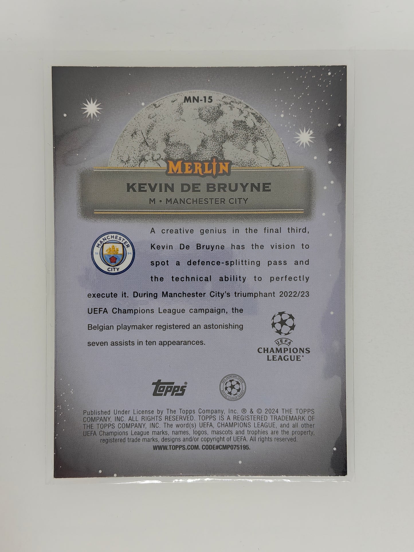 Kevin De Bruyne Mystic Nights - Topps Merlin 23/24