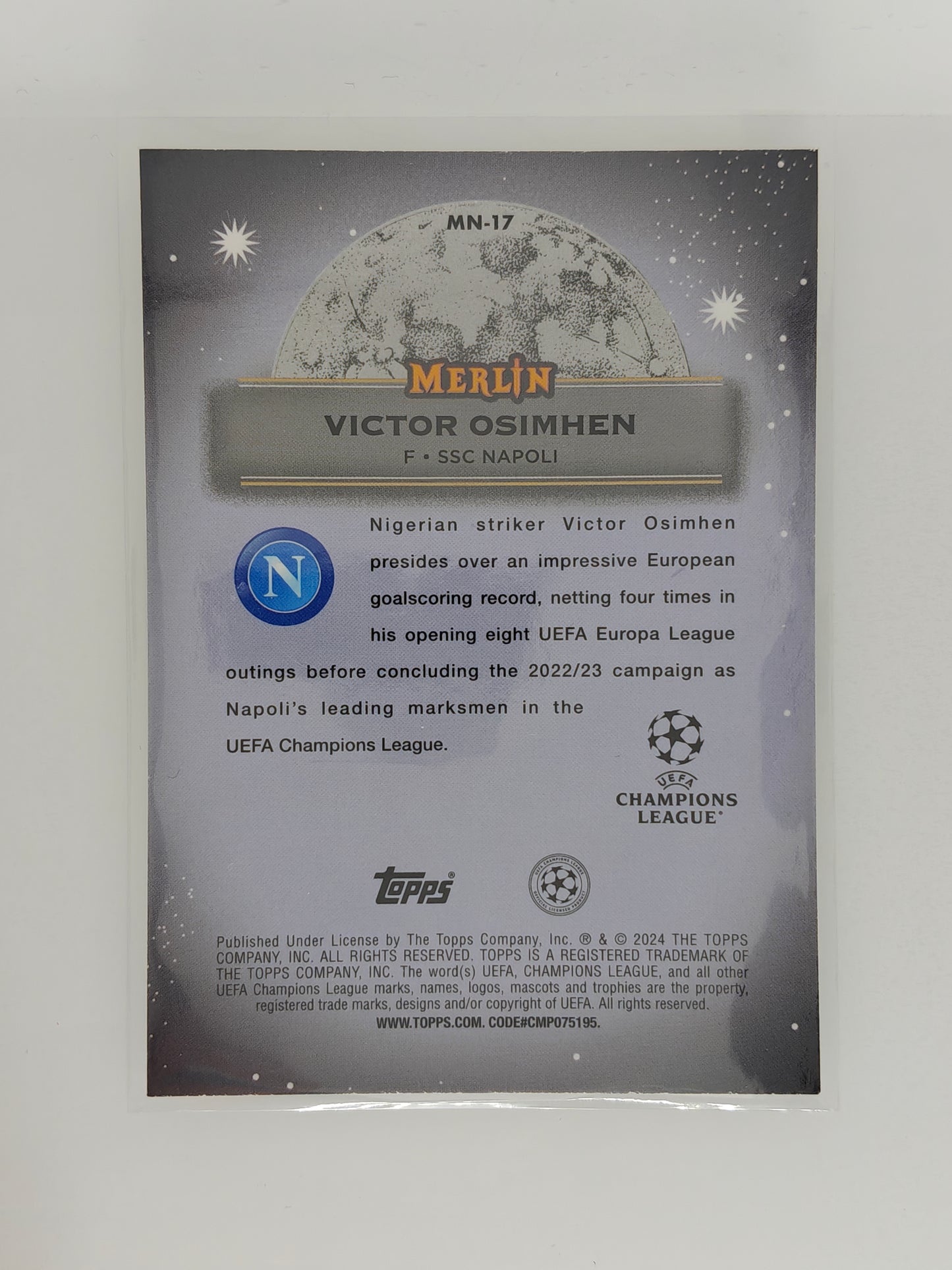 Victor Osimhen Mystic Nights - Topps Merlin 23/24