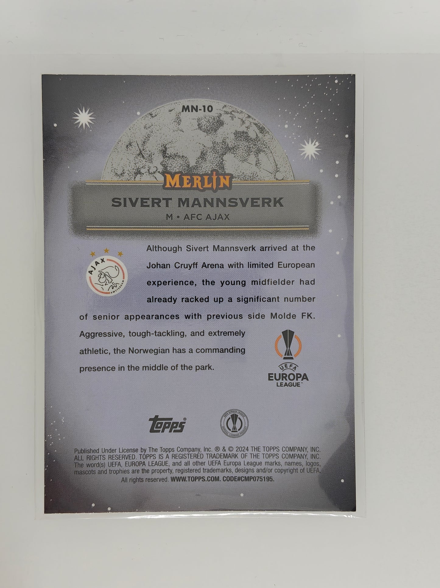Sivert Mannsverk RC Mystic Nights - Topps Merlin 23/24