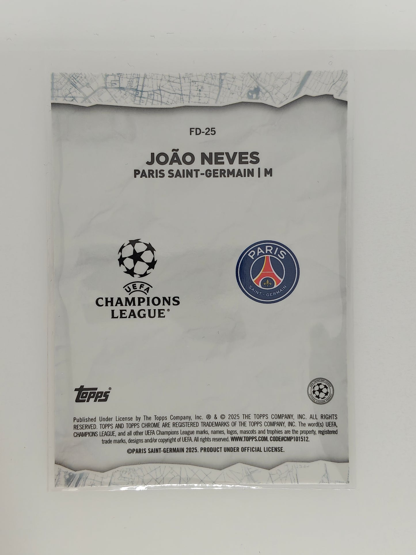 Joao Neves Final Destination - Topps Chrome 24/25