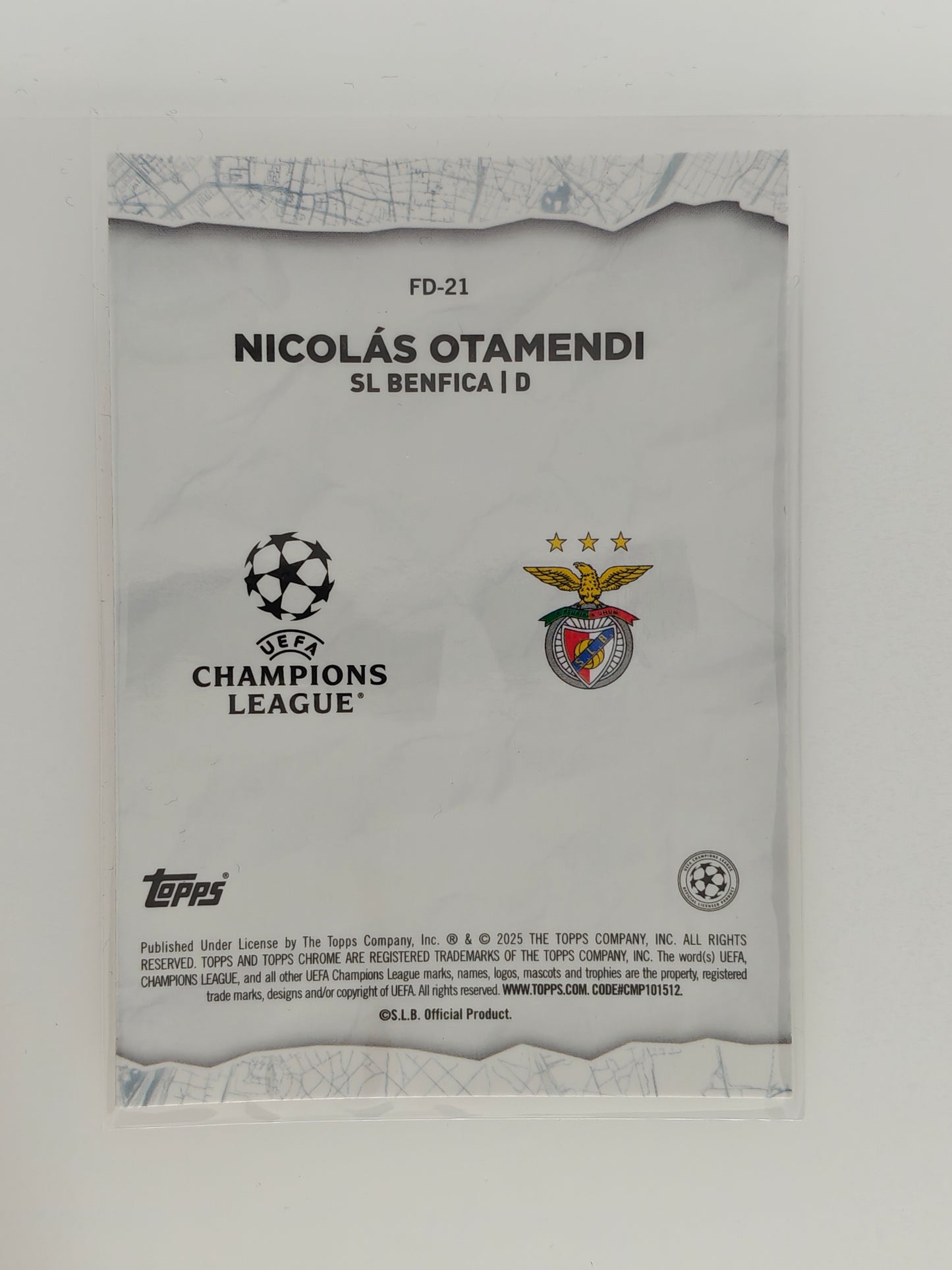 Nicolas Otamendi Final Destination - Topps Chrome 24/25