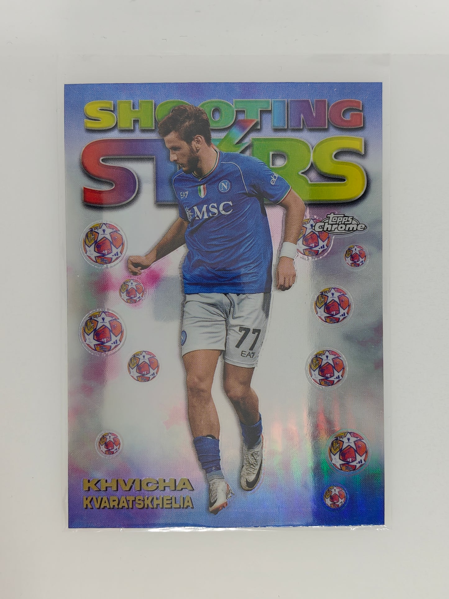 Khvicha Kvaratskhelia Shooting Stars - Topps Chrome 23/24