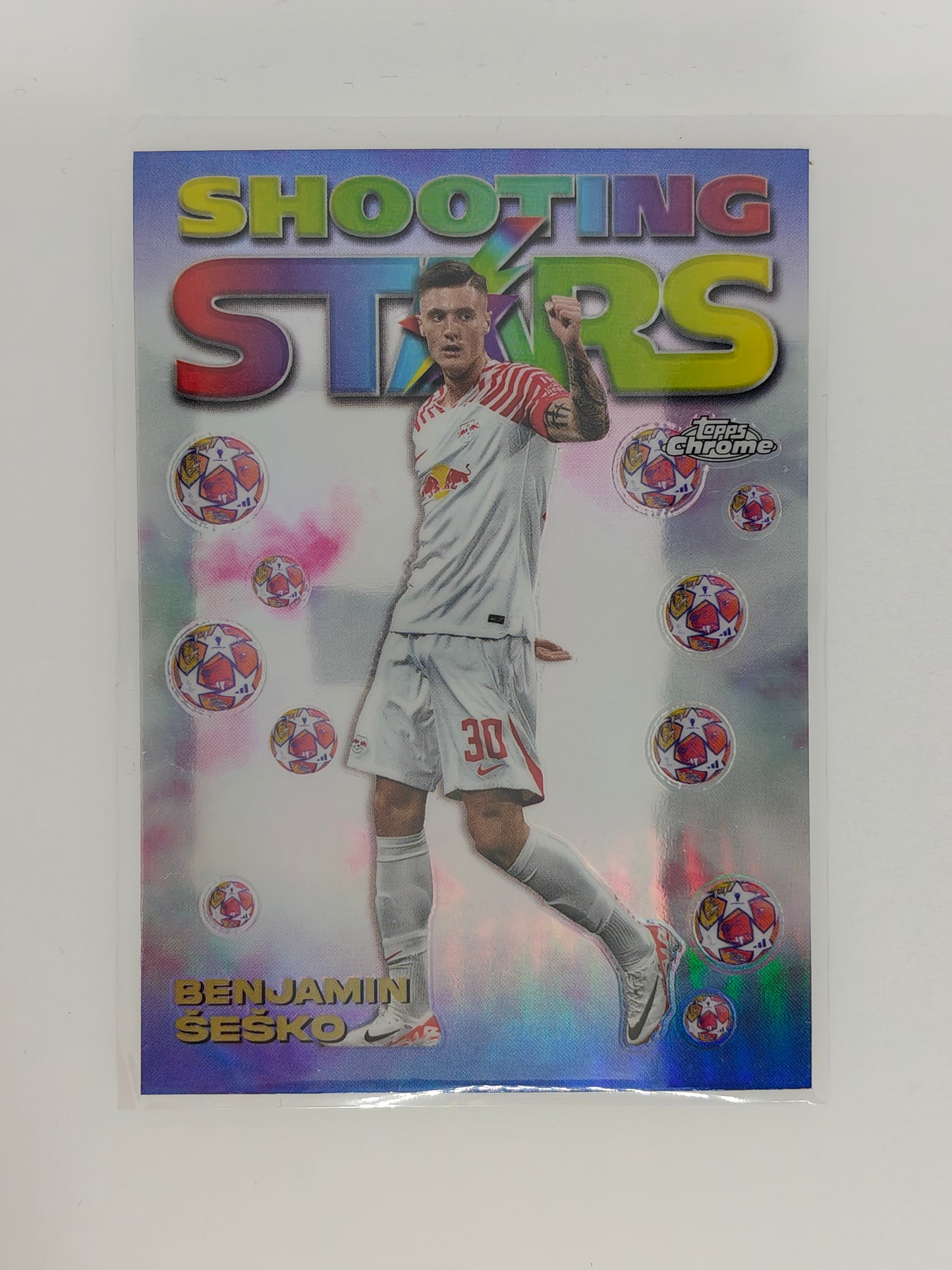 Benjamin Sesko Shooting Stars - Topps Chrome 23/24