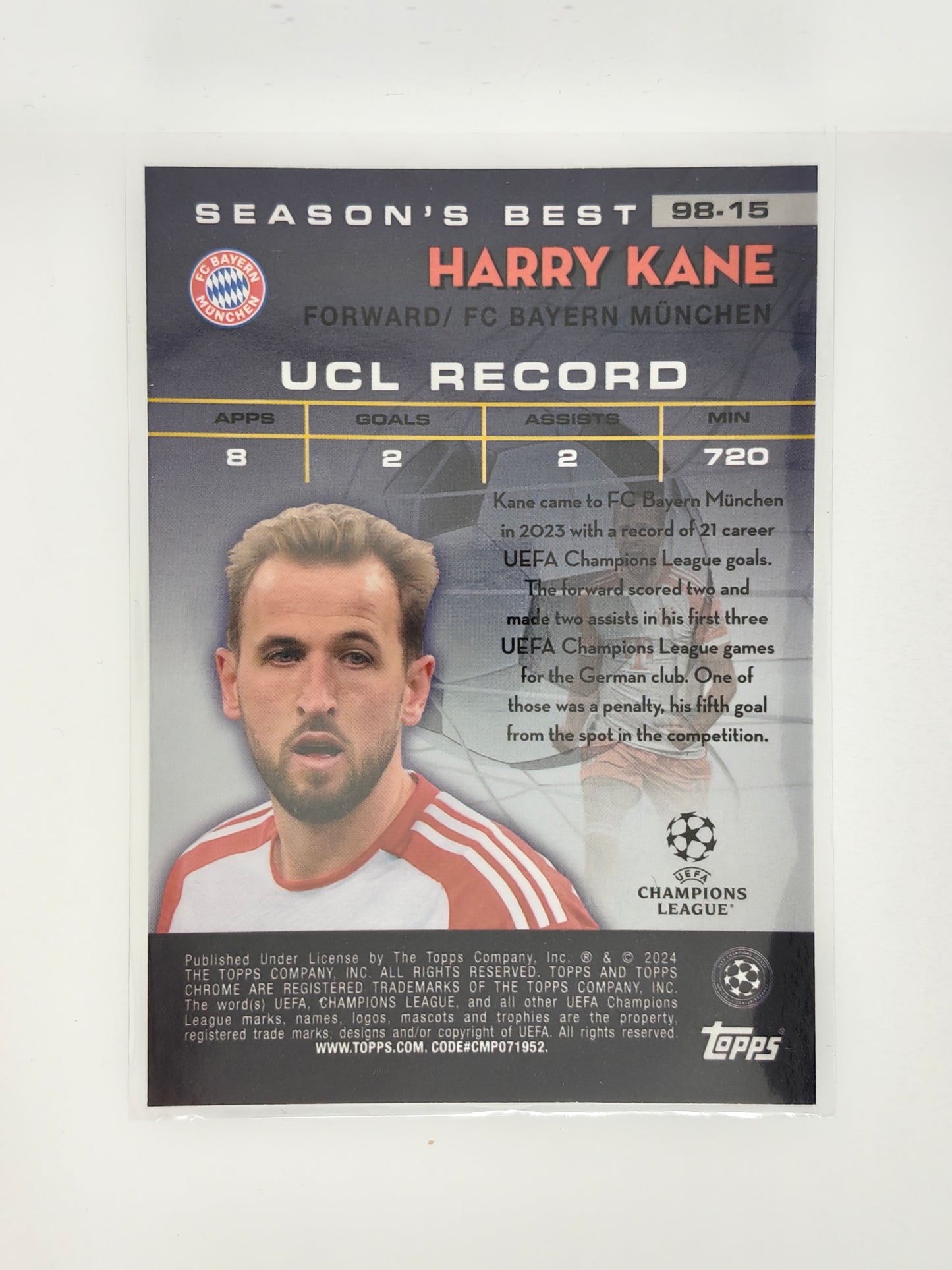 Harry Kane Shooting Stars - Topps Chrome 23/24