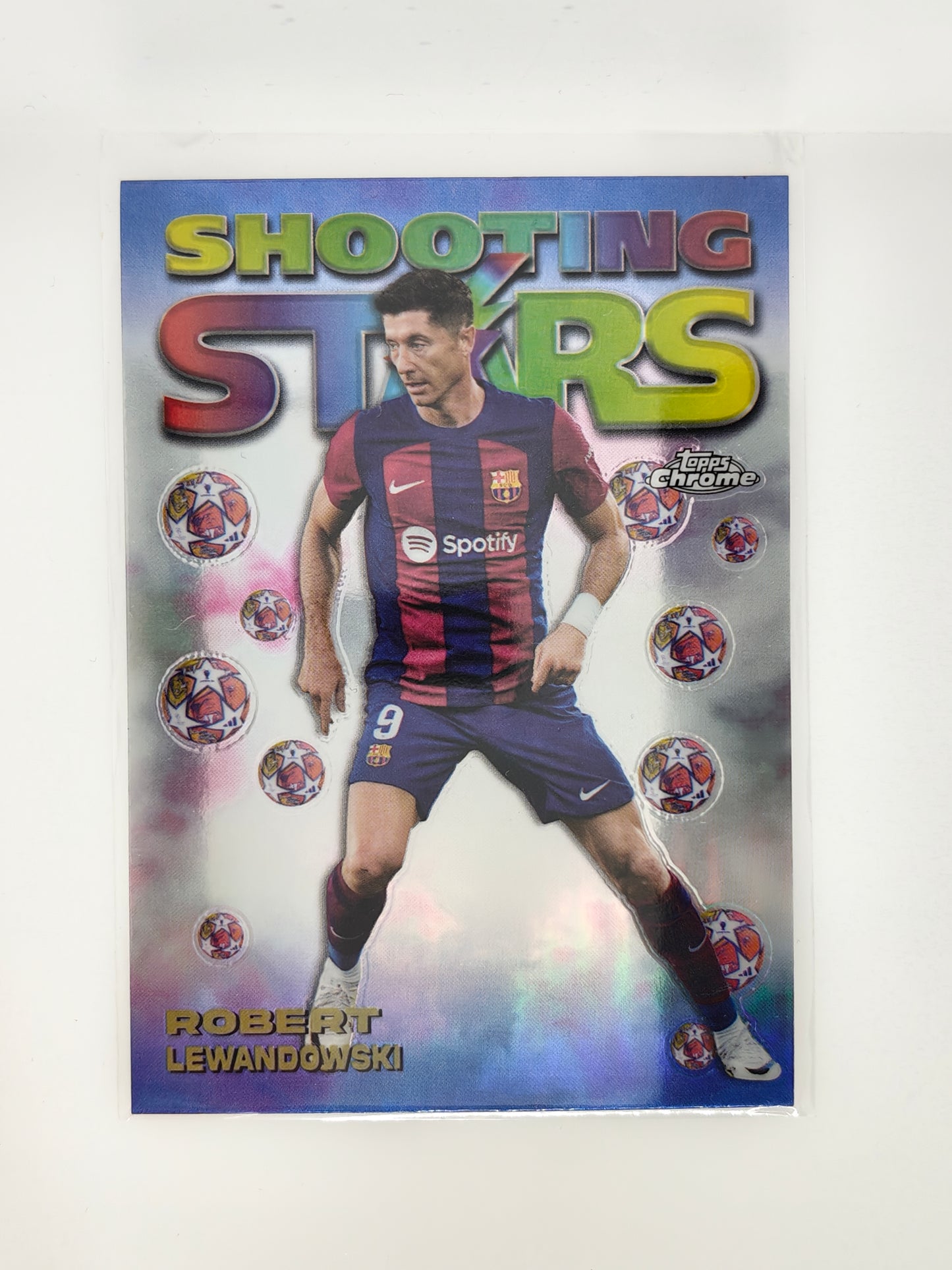 Robert Lewandowski Shooting Stars - Topps Chrome 23/24