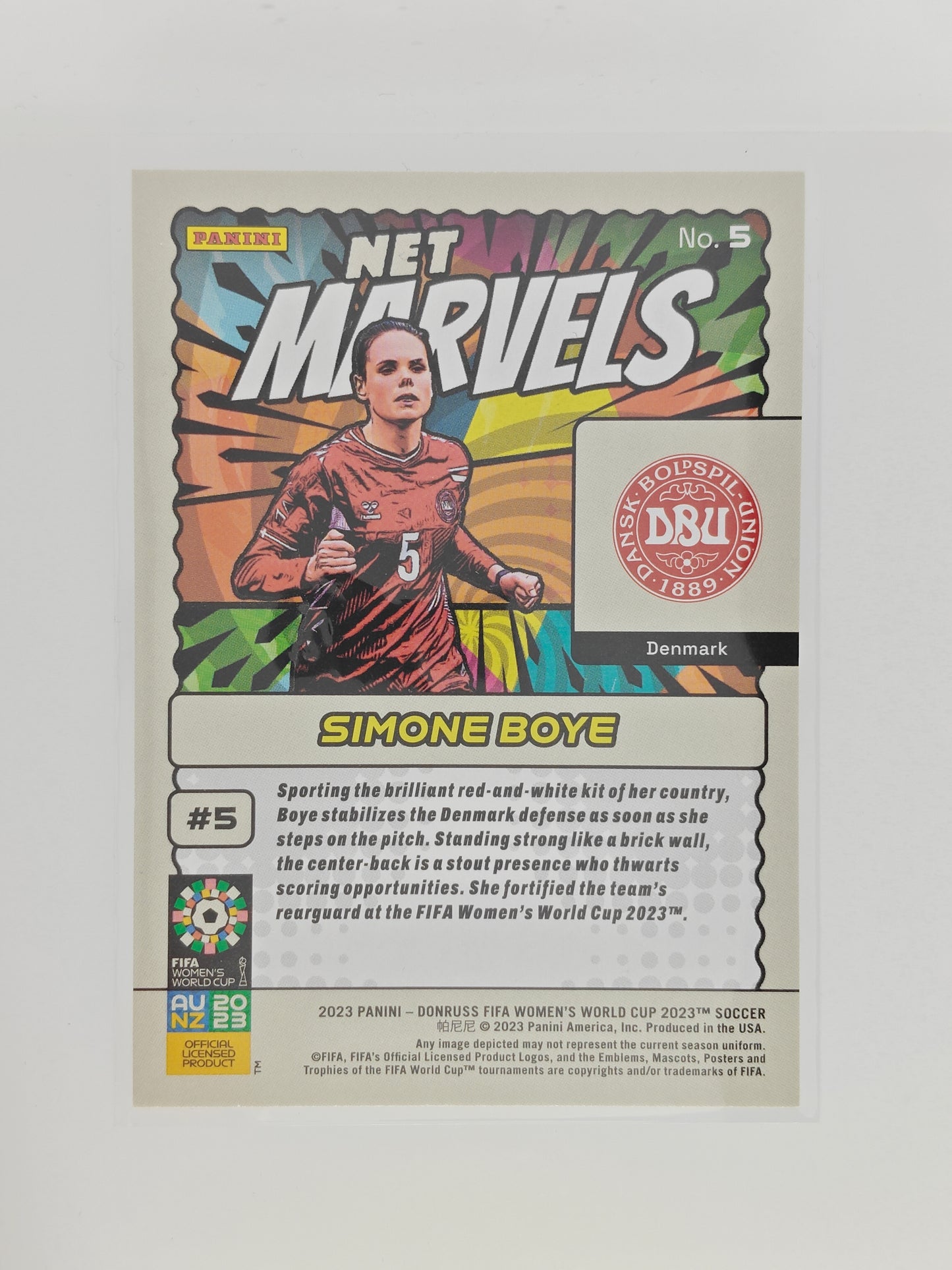 Simone Boye RC Net Marvels - Panini Donruss Womens world cup