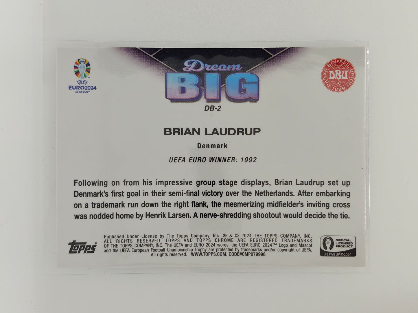 Brian Laudrup Dream Big - Topps Chrome Euro 24