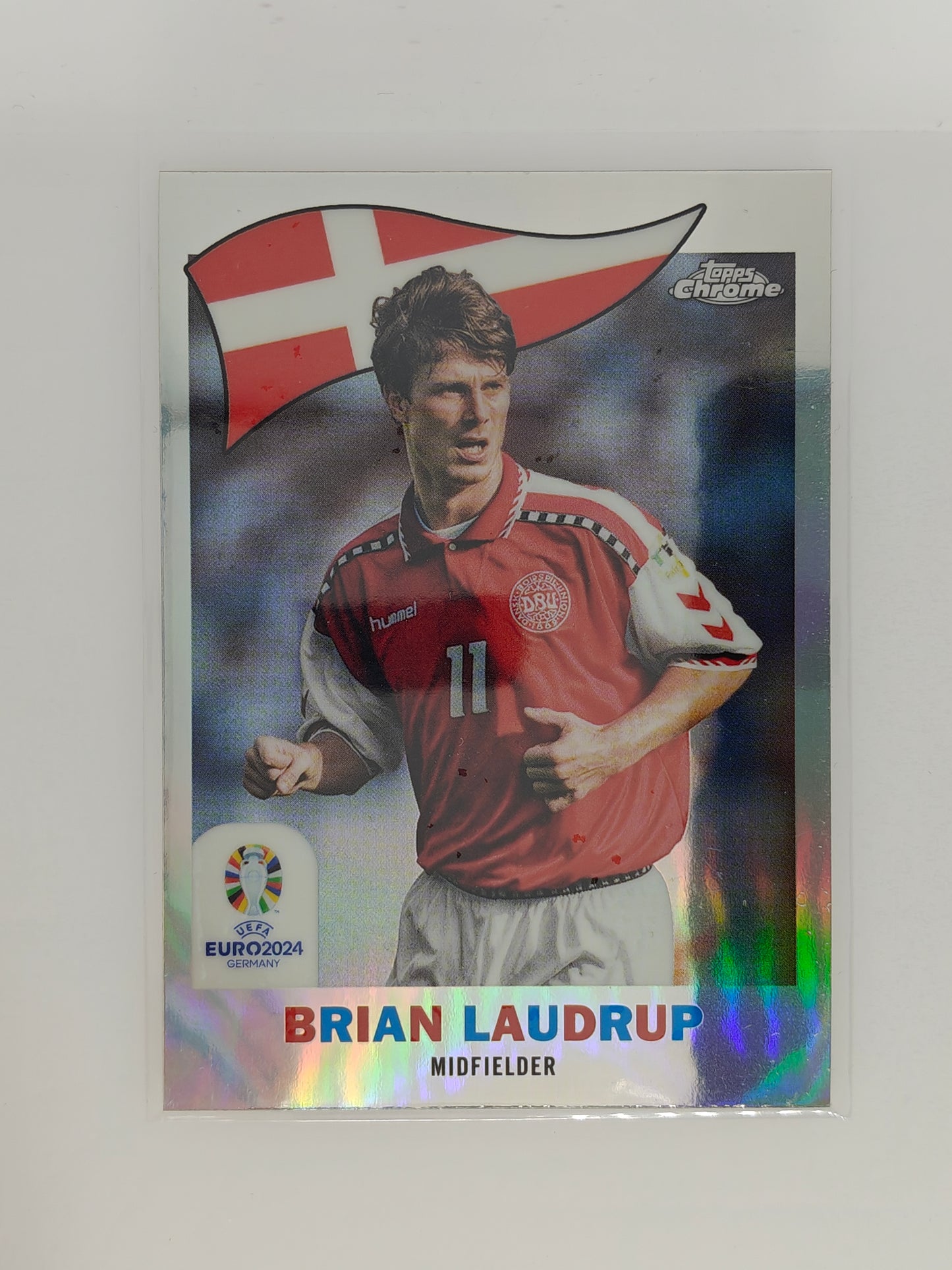 Brian Laudrup 1960 insert - Topps Chrome Euro 24
