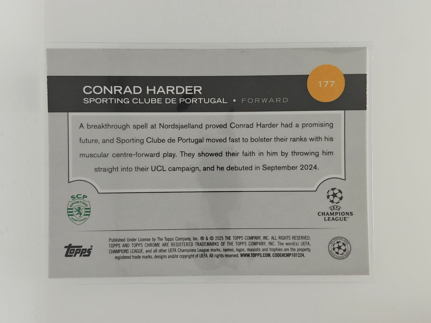 Conrad Harder RC Pulsar - Topps Chrome 24/25
