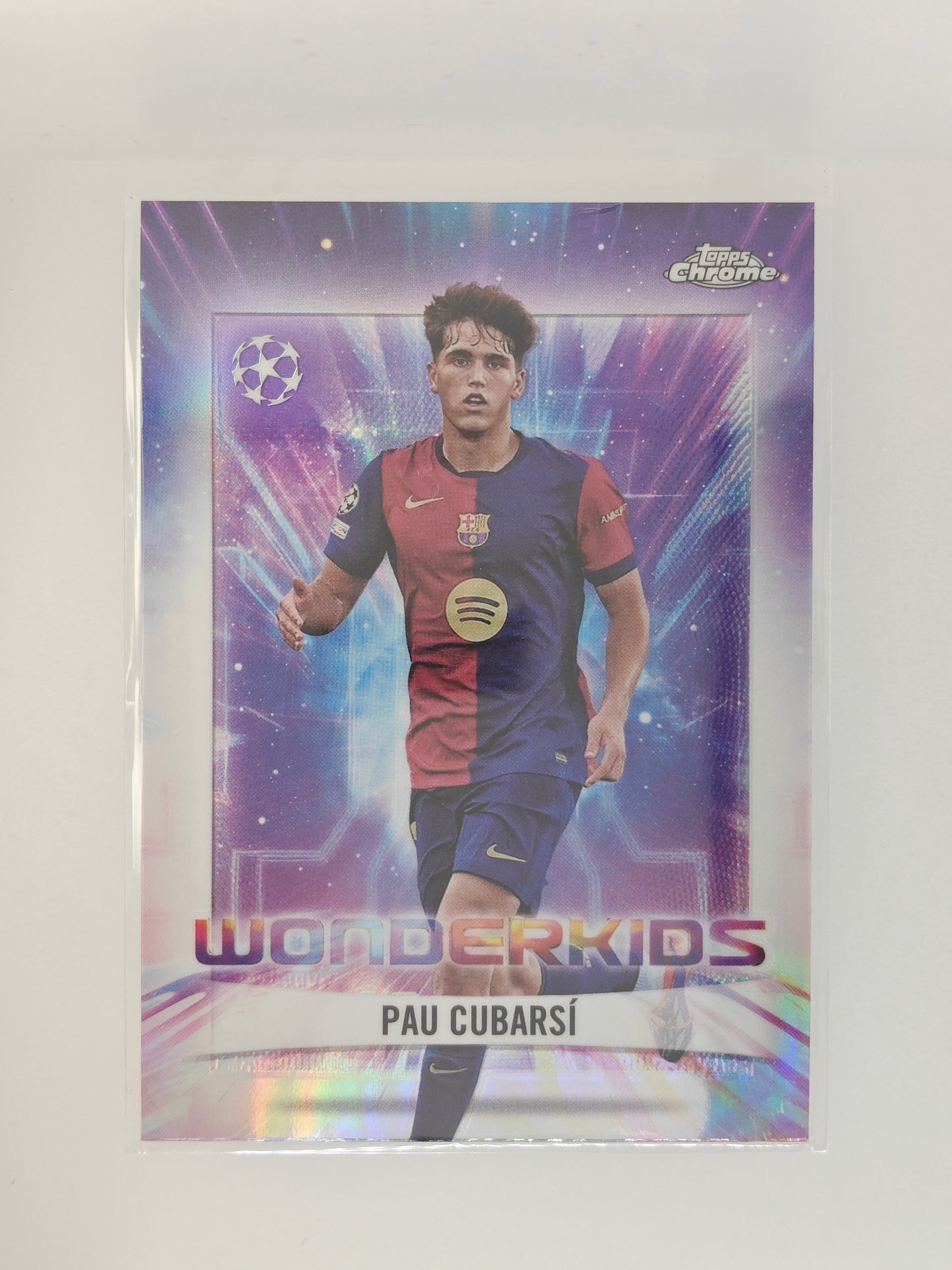 Pau Cubarsi Wonderkids - Topps Chrome 24/25