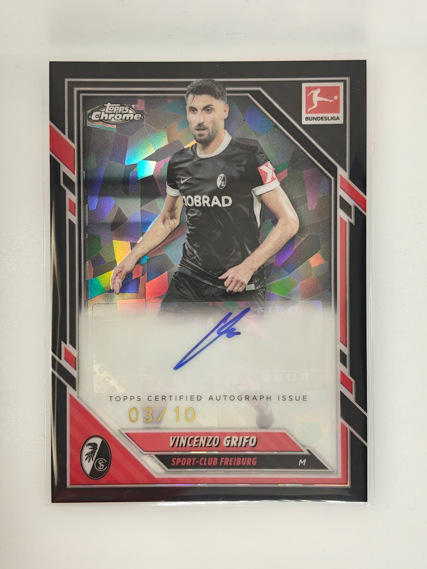 Vincenzo Grifo auto /10 - Topps Chrome Bundesliga 25/26 - Sapphire
