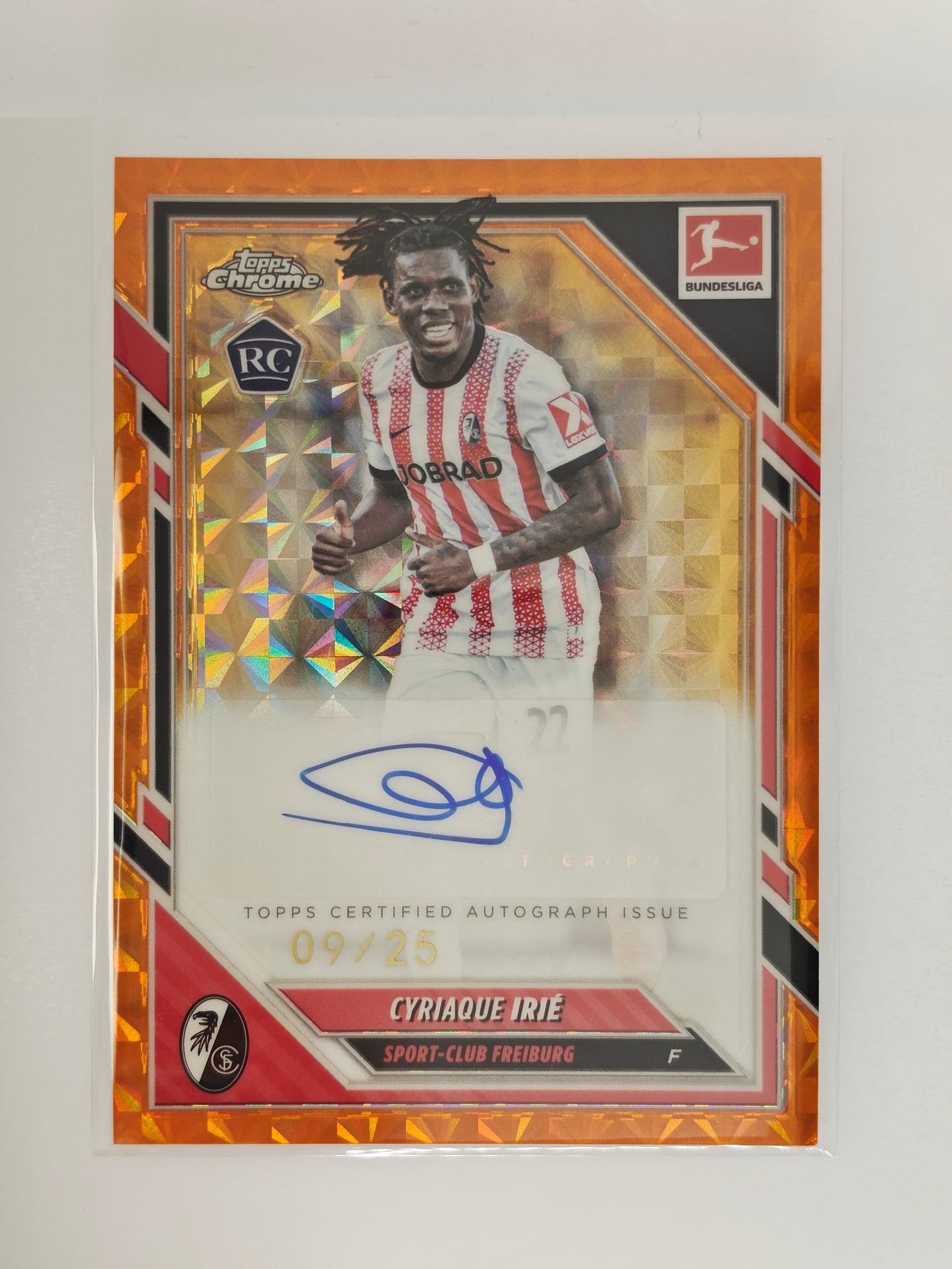 Cyriaque Irie auto /25 RC  - Topps Chrome Bundesliga 25/26