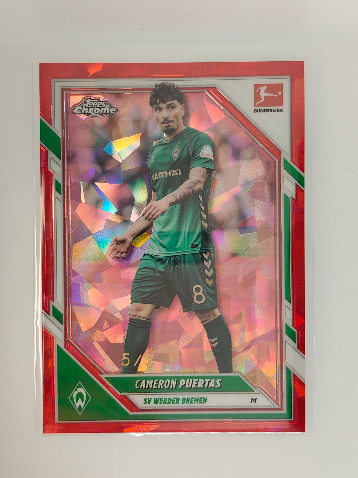 Cameron Puertas /5  - Topps Chrome Bundesliga 25/26 - Sapphire