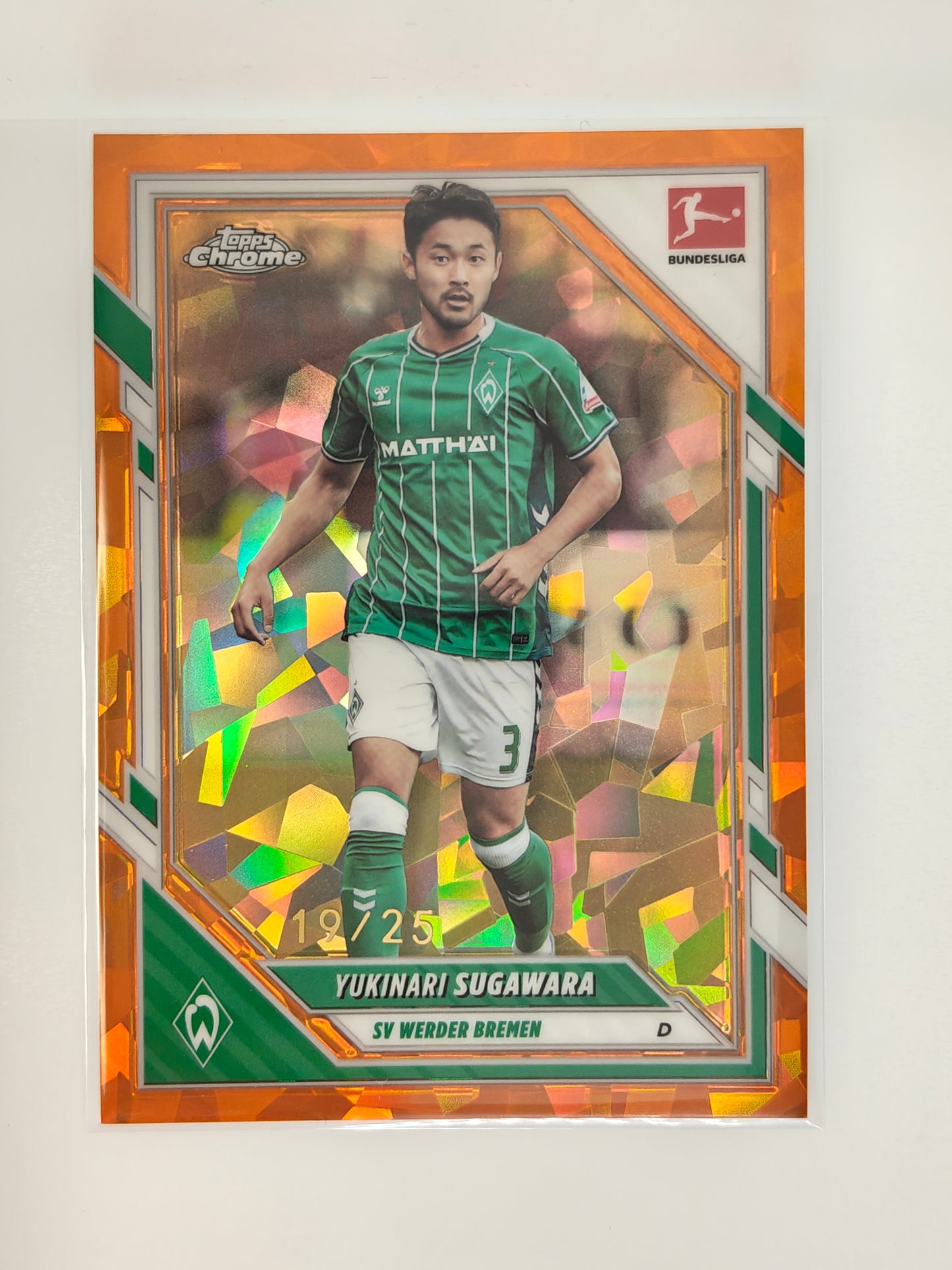 Yukinari Sugawara /25  - Topps Chrome Bundesliga 25/26 - Sapphire