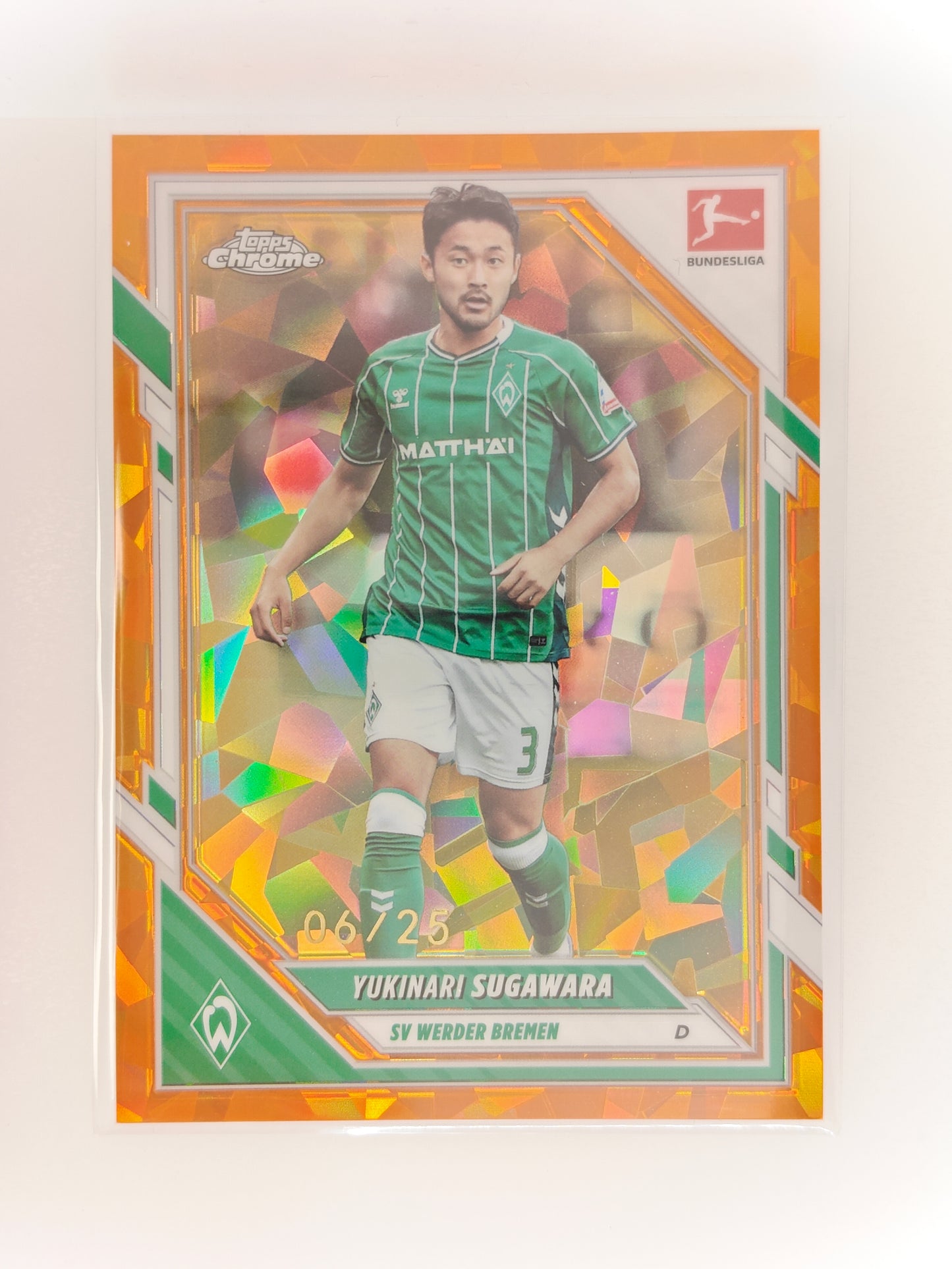 Yukinari Sugawara /25  - Topps Chrome Bundesliga 25/26 - Sapphire