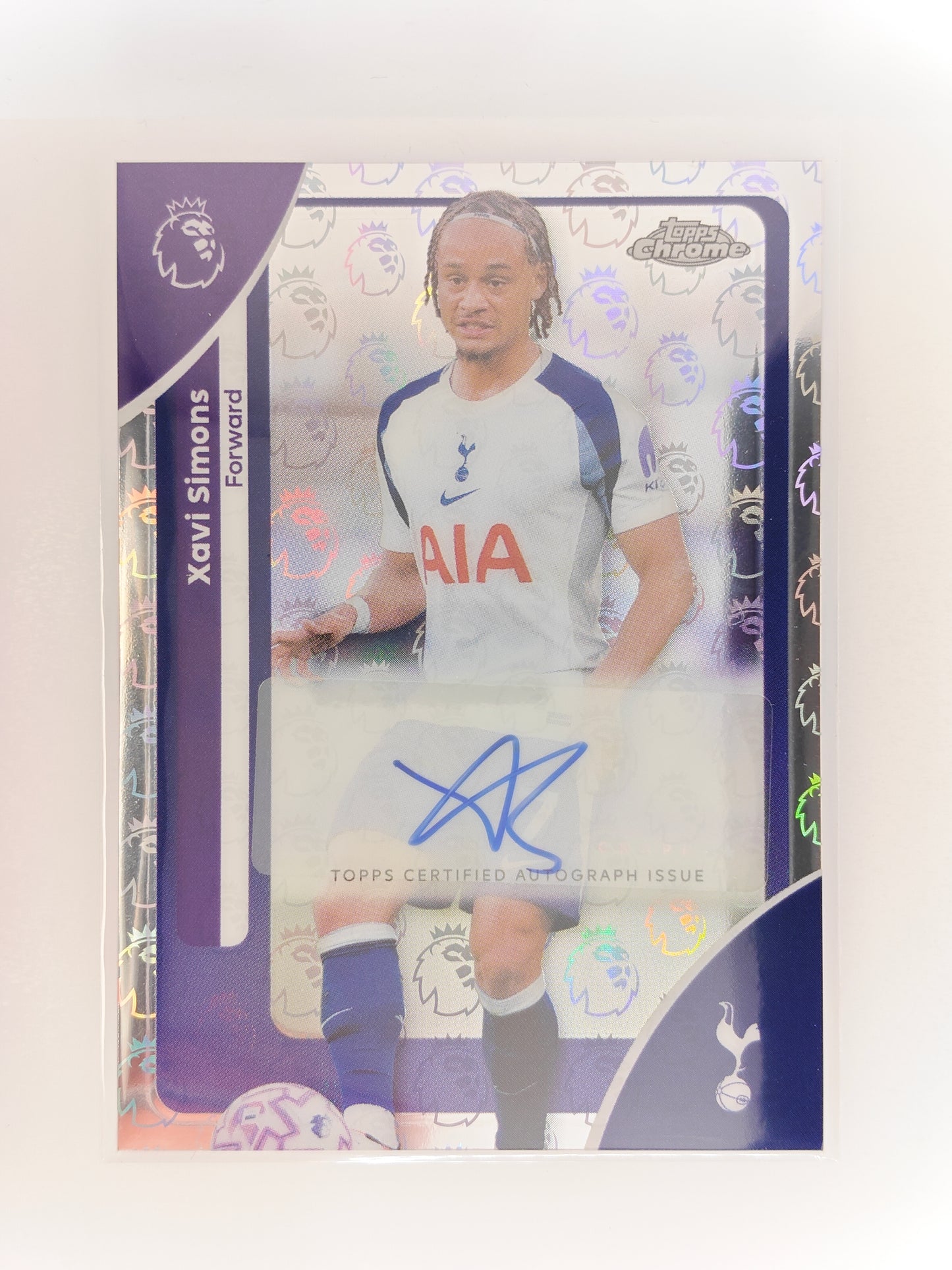 Xavi Simons auto - Topps Chrome PL 25/26 Logofractor