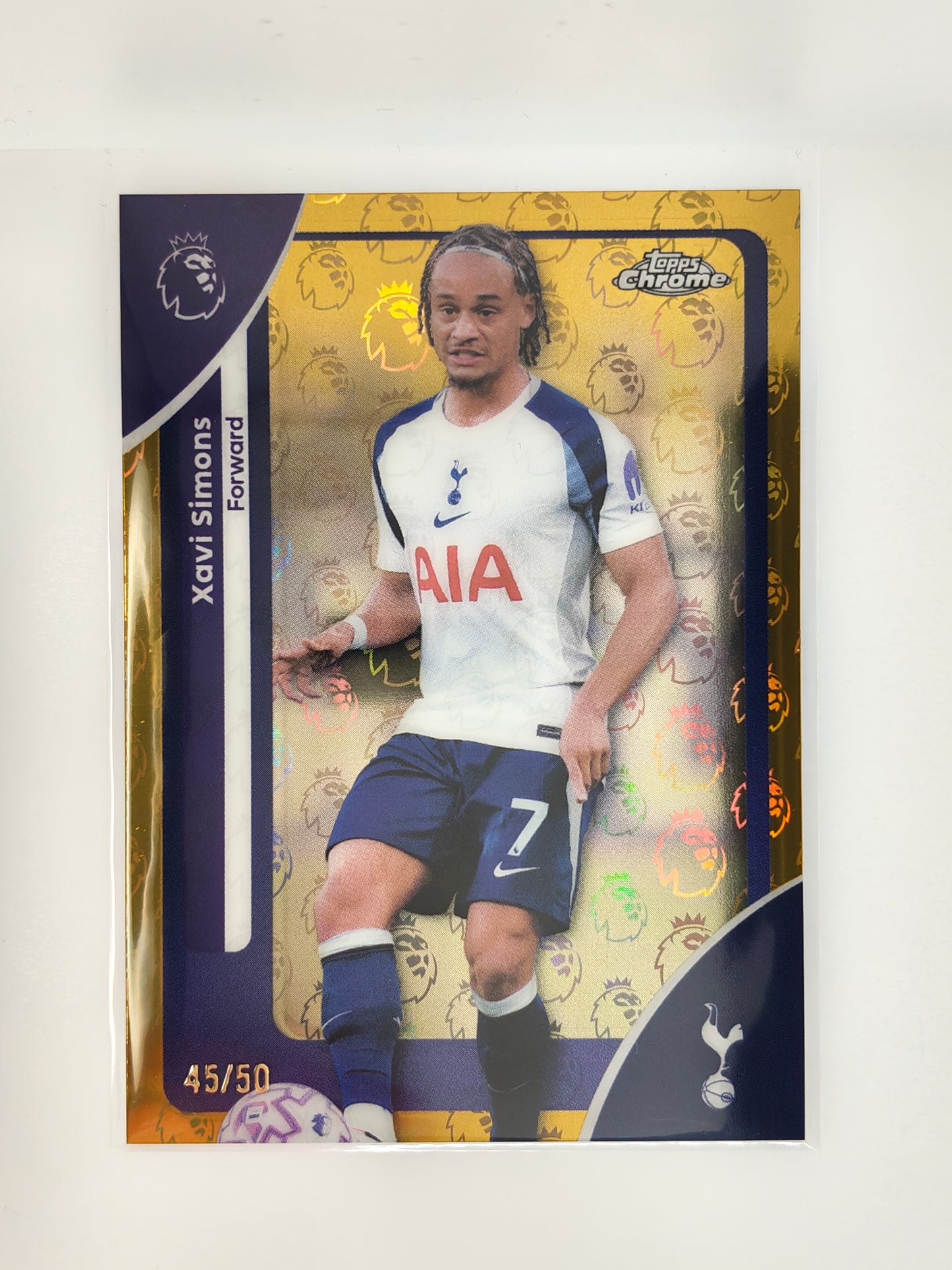 Xavi Simons /50 - Topps Chrome PL 25/26 Logofractor