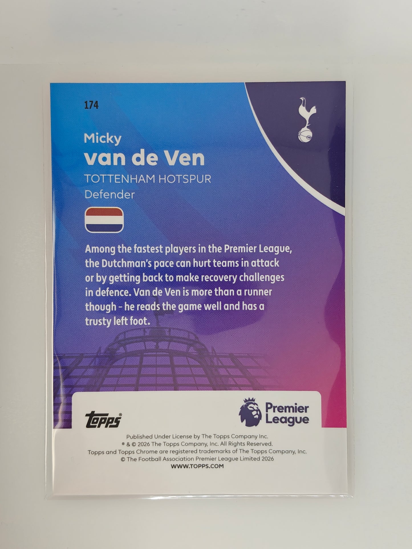 Micky van de Ven /25 - Topps Chrome PL 25/26 Logofractor