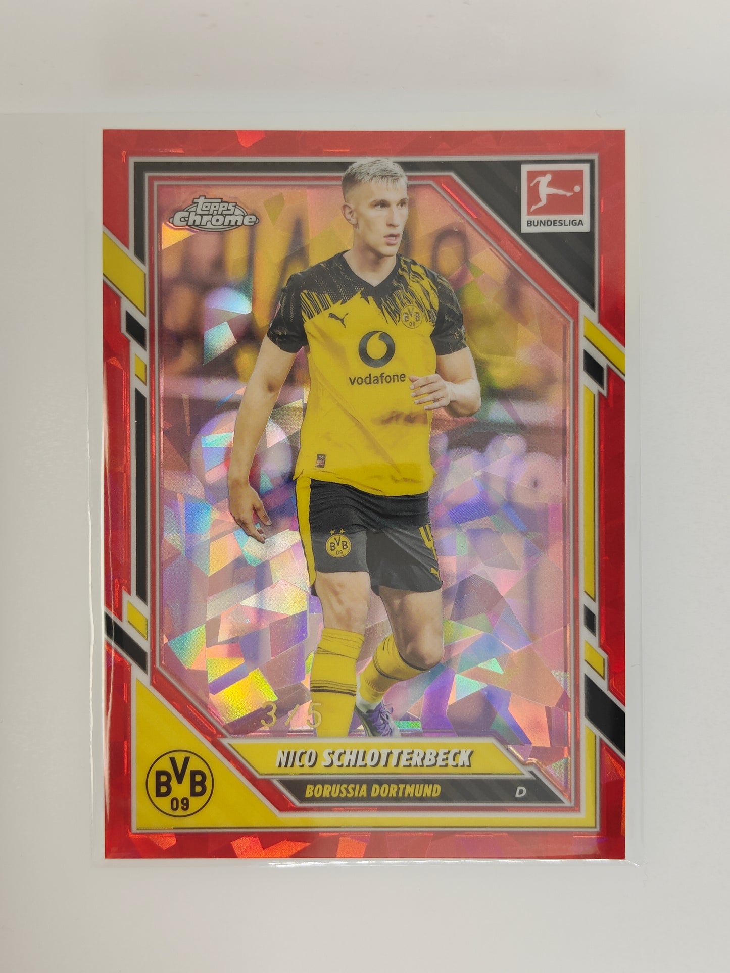 Nico Schlotterbeck /5 - Topps Chrome Bundesliga 25/26 - Sapphire