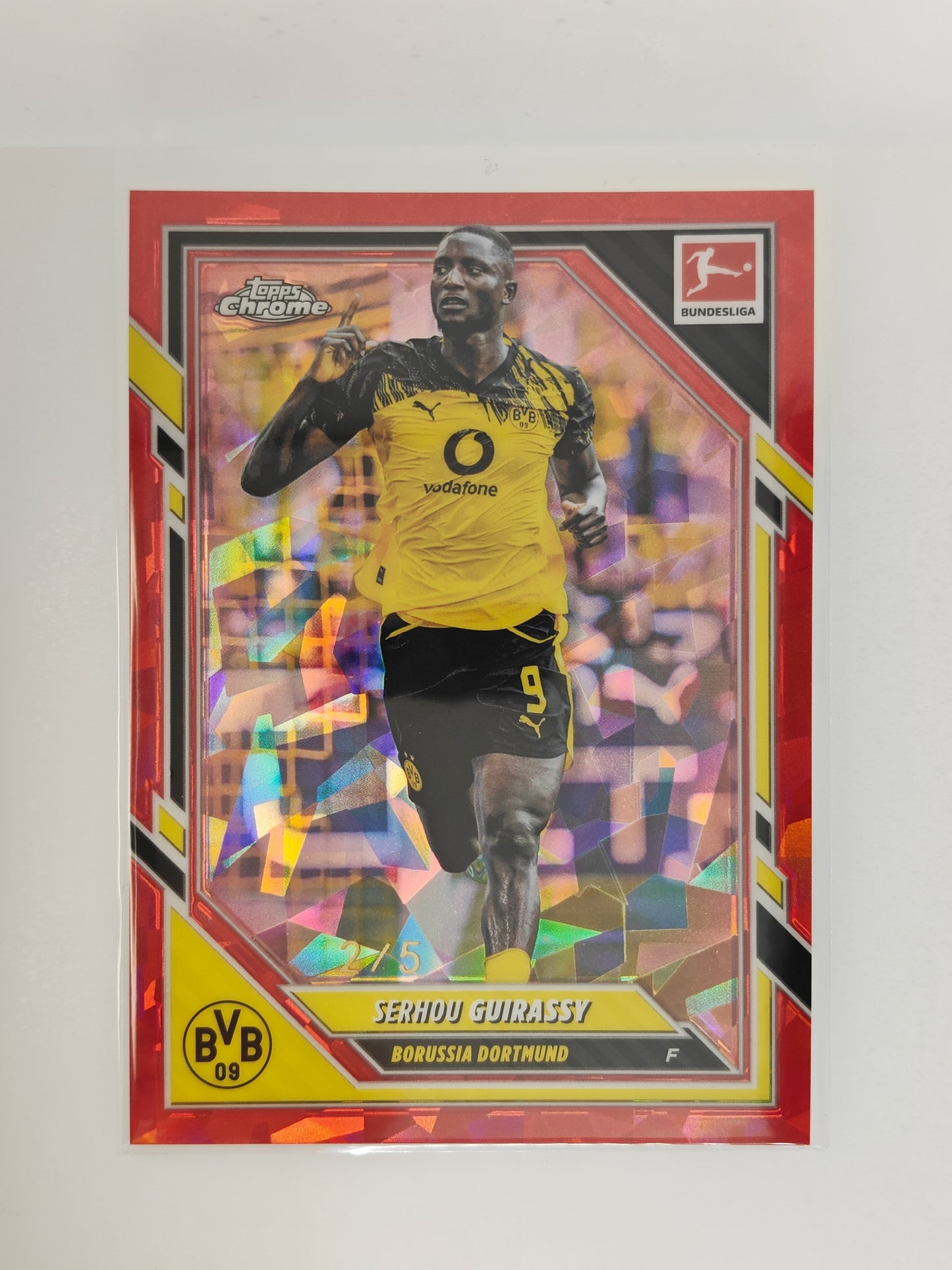 Serhou Guirassy /5 - Topps Chrome Bundesliga 25/26 - Sapphire