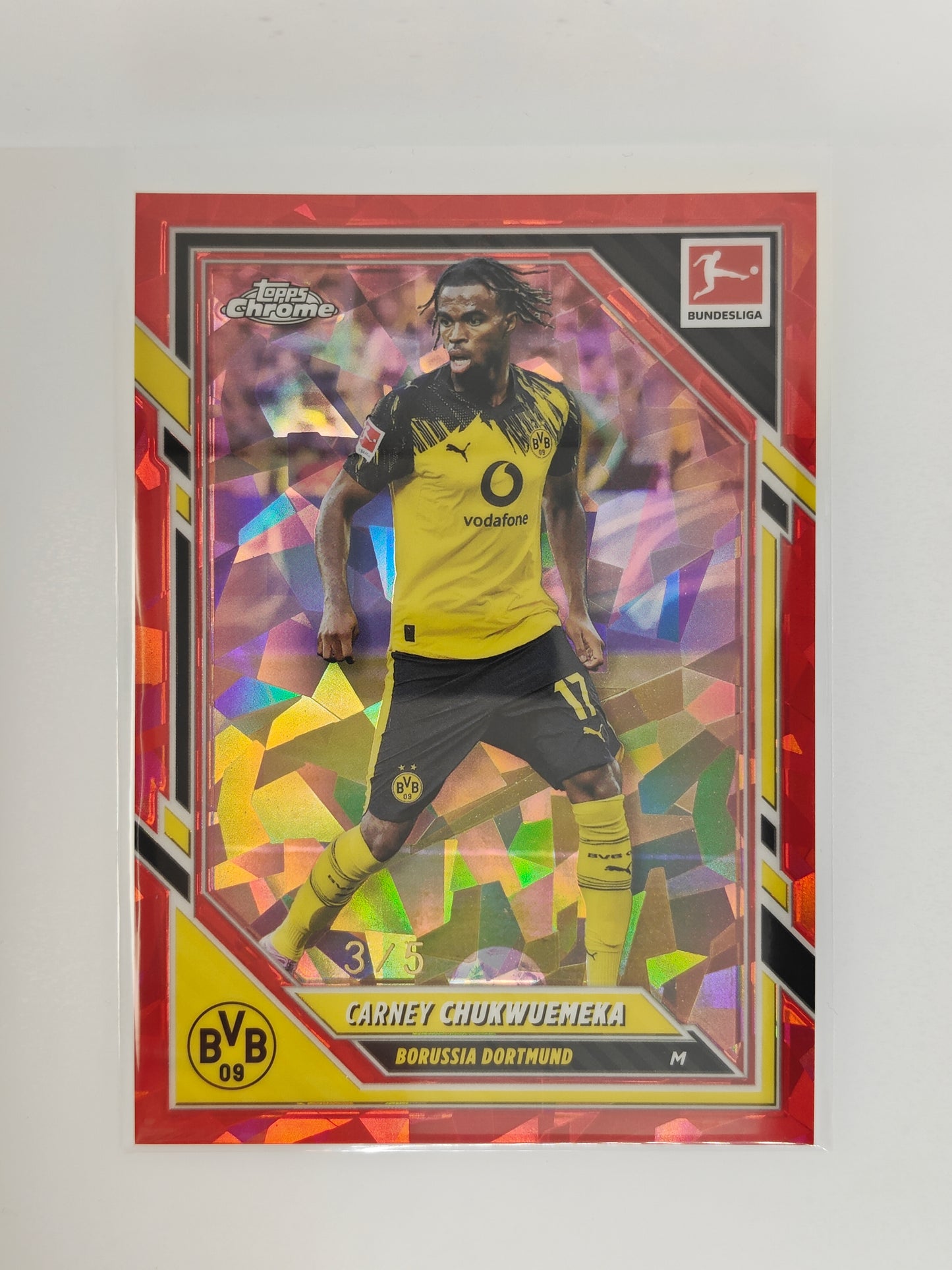 Carney Chukwuemeka /5 - Topps Chrome Bundesliga 25/26 - Sapphire