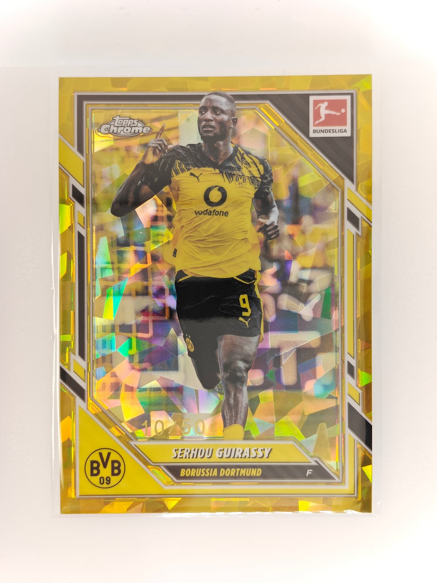Serhou Guirassy /50 - Topps Chrome Bundesliga 25/26 - Sapphire