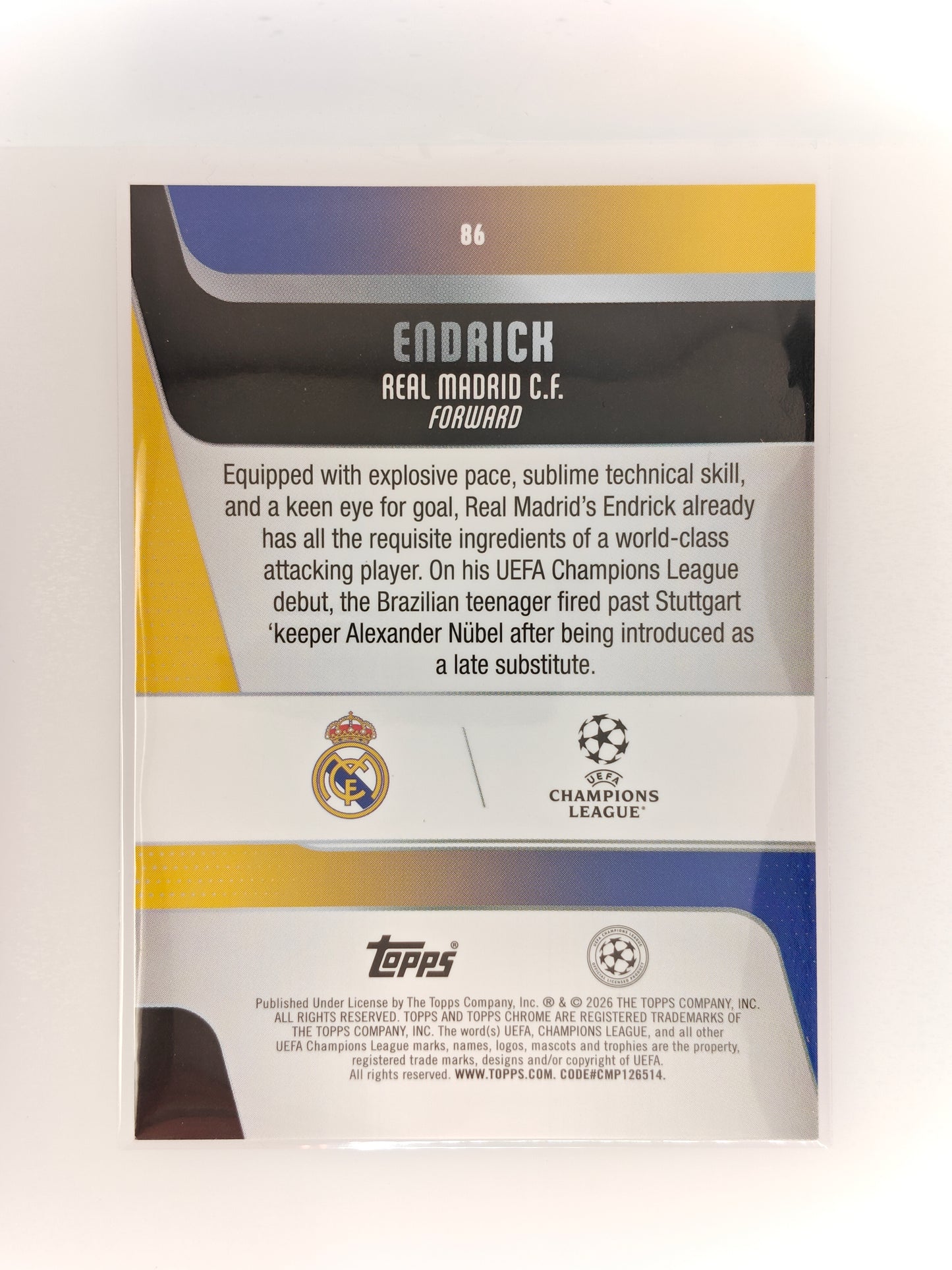 Endrick /250 - Topps Chrome 25/26