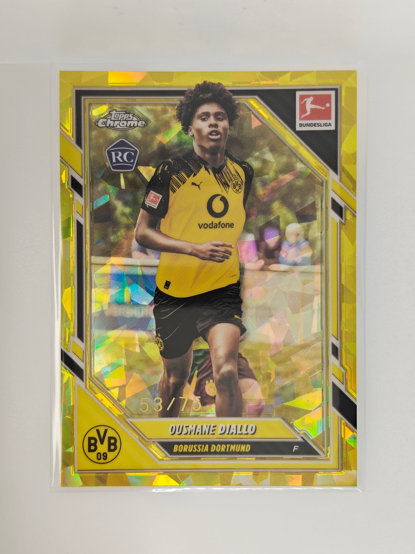 Ousmane Diallo /75 RC - Topps Chrome Bundesliga 25/26 - Sapphire