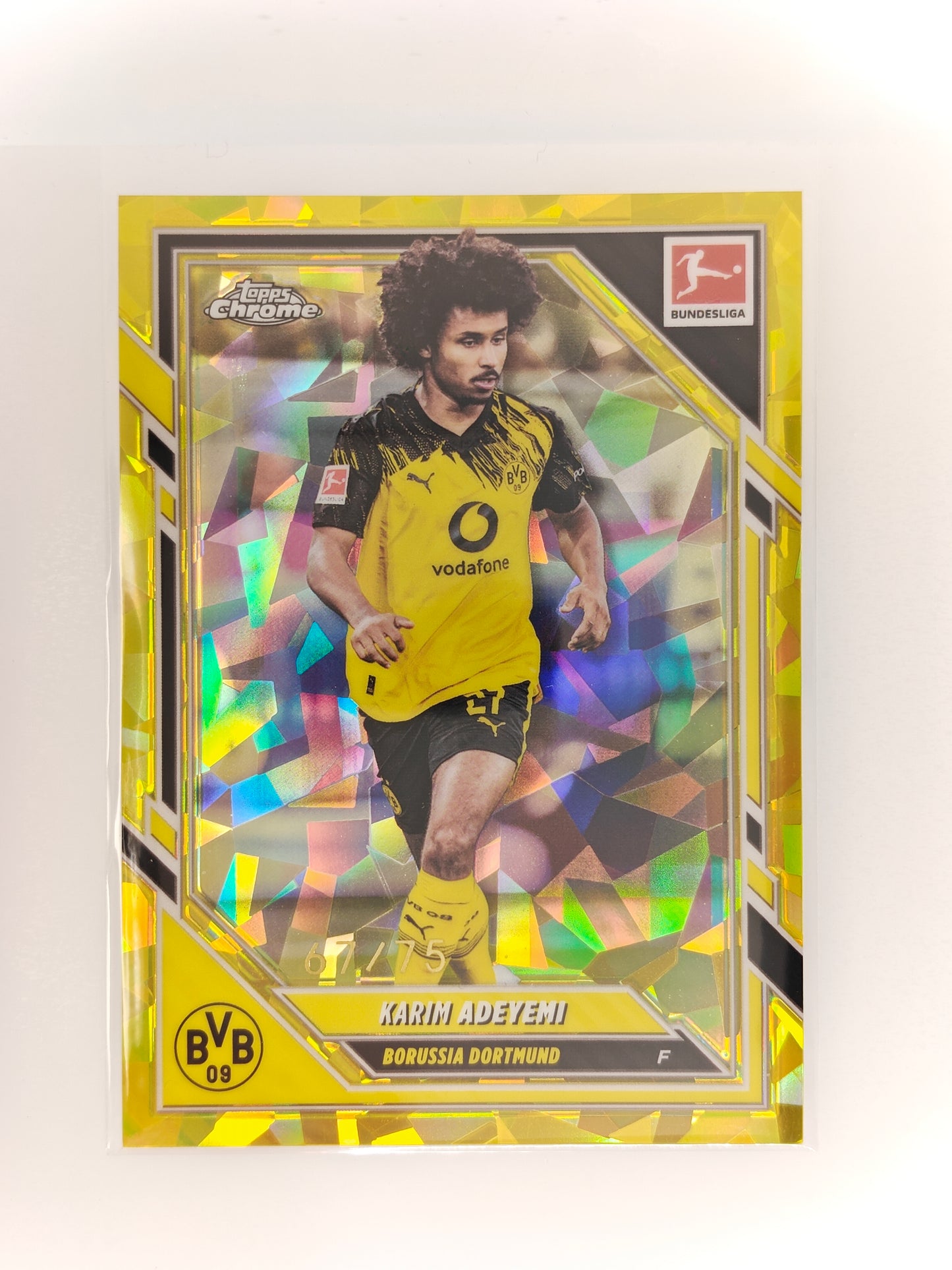 Karim Adeyemi /75 - Topps Chrome Bundesliga 25/26 - Sapphire