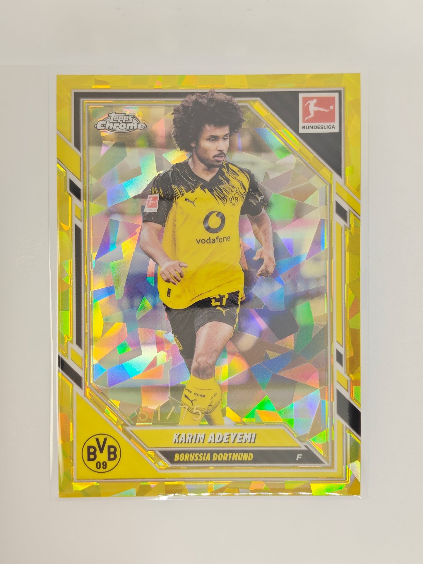 Karim Adeyemi /75 - Topps Chrome Bundesliga 25/26 - Sapphire