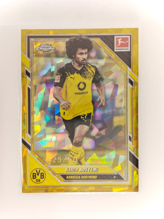 Karim Adeyemi /50 - Topps Chrome Bundesliga 25/26 - Sapphire