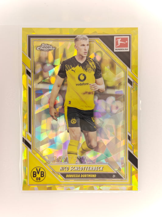 Nico Schlotterbeck /75 - Topps Chrome Bundesliga 25/26 - Sapphire