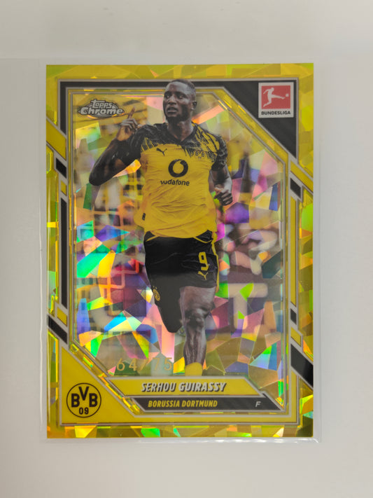 Serhou Guirassy 64/75 - Topps Chrome Bundesliga 25/26 - Sapphire