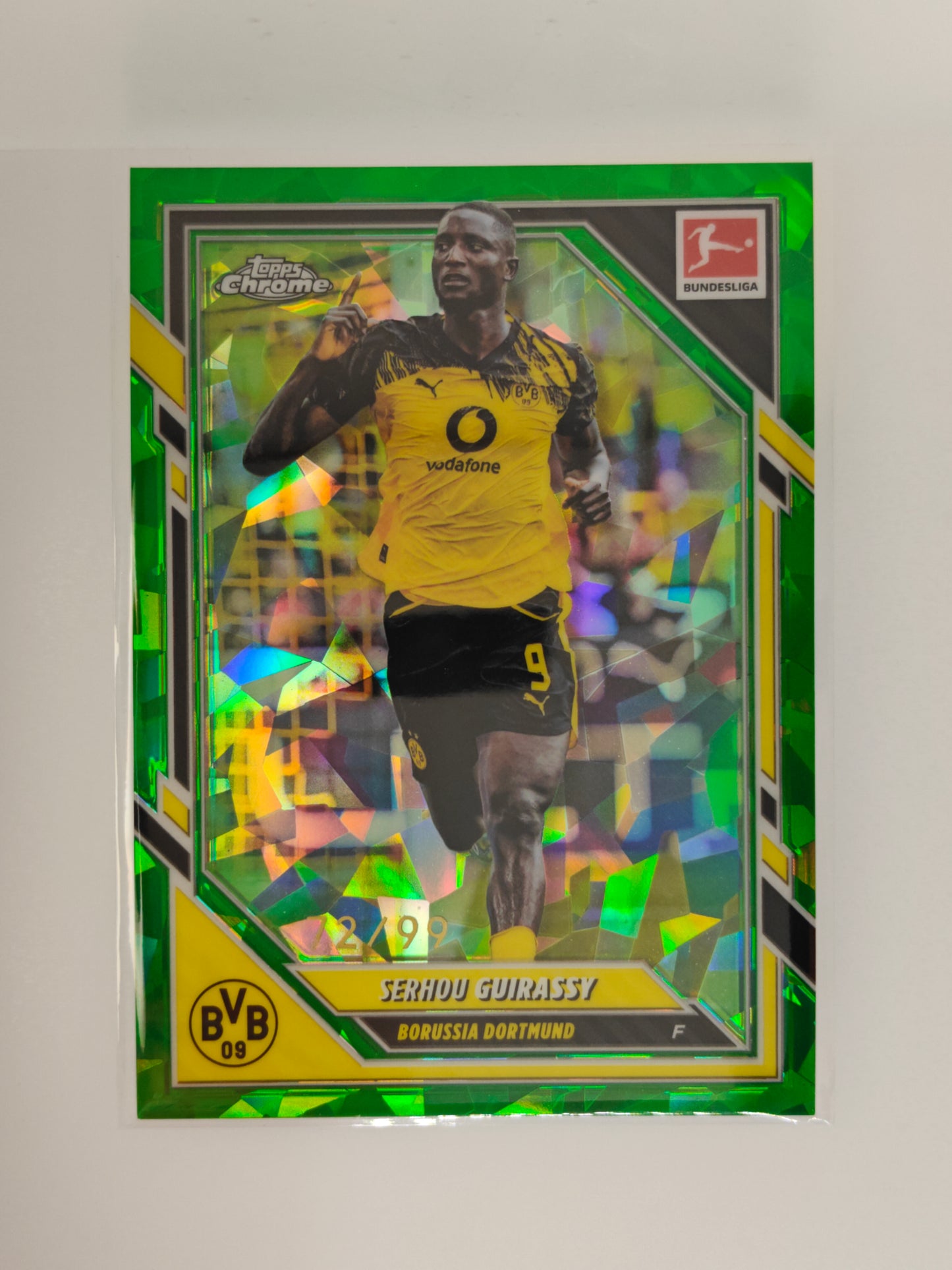 Serhou Guirassy /99 - Topps Chrome Bundesliga 25/26 - Sapphire
